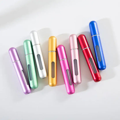 1/5Pcs 8/10ml Portable Mini Refillable Perfume Bottle With Spray Scent Pump Empty Cosmetic Containers Atomizer Bottle For Travel