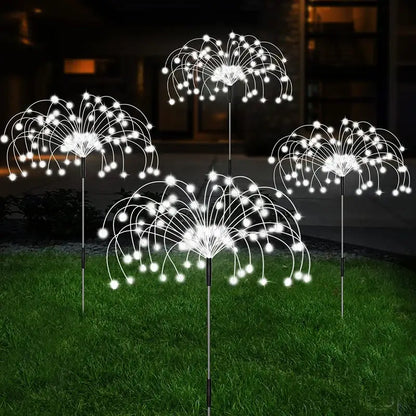 LED Solar Firework Lamp Outdoor Garden Decor Pathway Fairy Lights Waterproof Christmas Yard Balcony Patio Lawn Solar Light