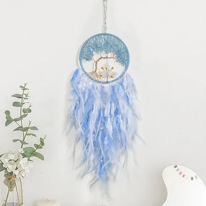 colorful crystal dream catchers