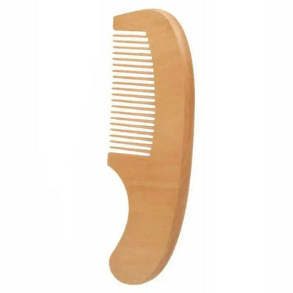 Newborn Baby Wool Wood Brush Comb Head Massage Tool Portable Baby Comb Bath Brush Comb，Special For Real Hair Wigs