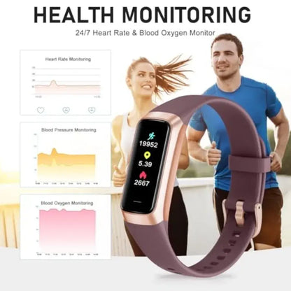 Fitness Tracker, Activity Trackers with 24/7 Heart Rate, Blood Oxygen Blood Pressure Sleep Monitor, Step Counter with 1.1" AMOL