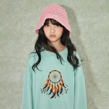 Dreamcatchers in the Bohemian series Iron On Patch dtf transfers ready to press Heat Transfer Printing On Clothes Iron Patch