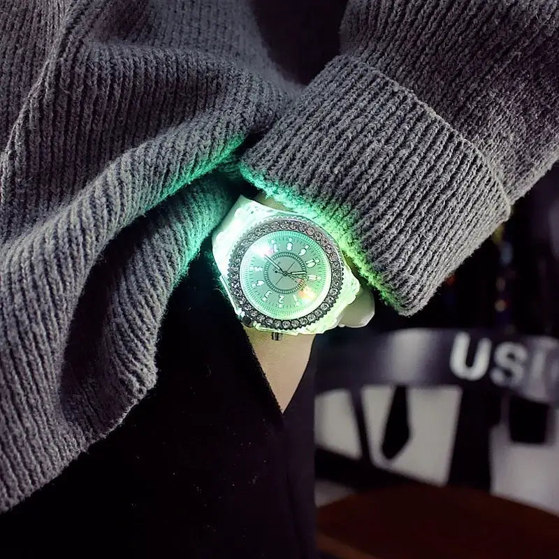 LED Light-Up Watch with Silicone Strap