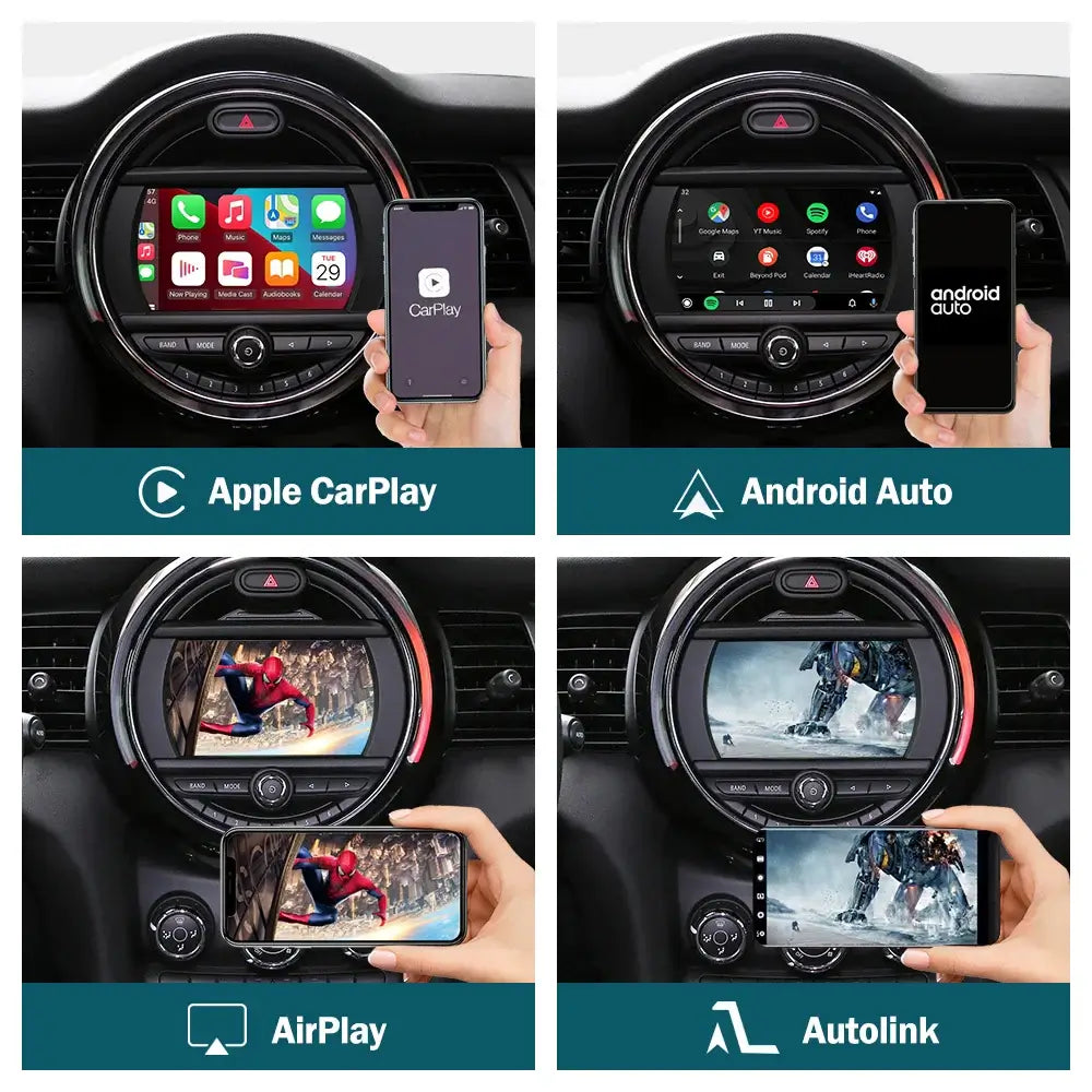 Wireless CarPlay Android Auto for Mini R55 R56 R57 R58 R60 R61 F54 F55 F56 Clubman Countryman Hardtop Cooper John Cooper Works