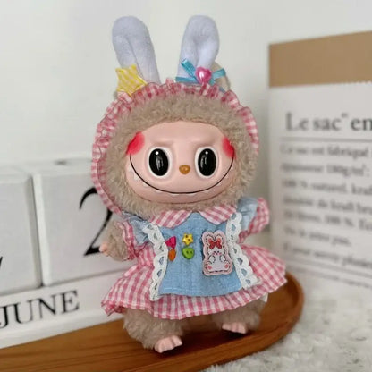 Cute Labubu Doll Jacket | 17cm Mini Doll Clothes