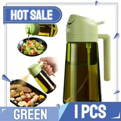 Olive Oil Spray Bottle for Oil Bottle Pouring for Cooking Oil Spices Camping Dispenser with Automatic Lid Spice Shaker