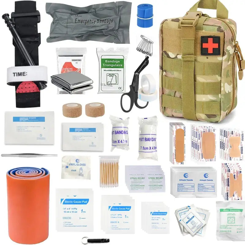 156 pcs First Aid Kit for Camping, Boating, Hiking