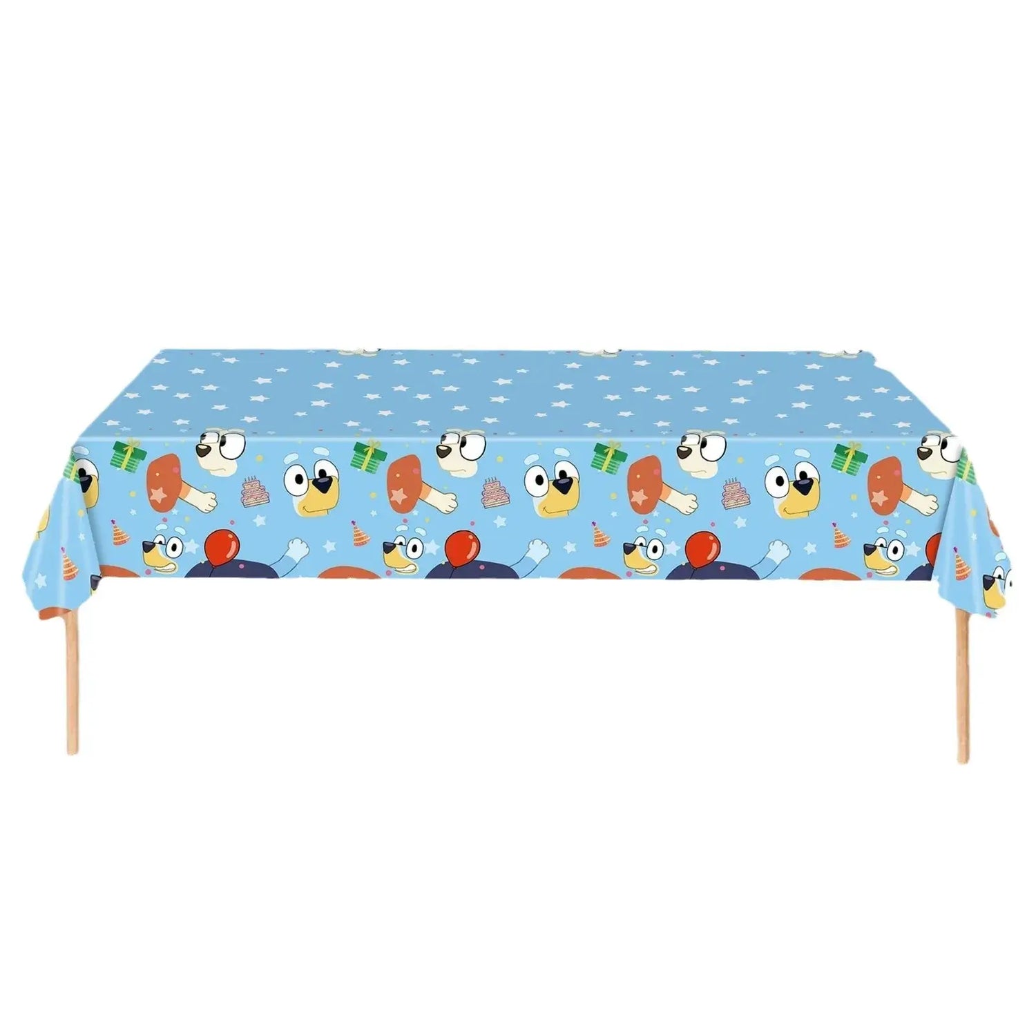 Cute Bluey Birthday Party Decoration Bluey Paper Napkin Plate Cup Tablecloth Balloons Kids Baby Shower Supplies