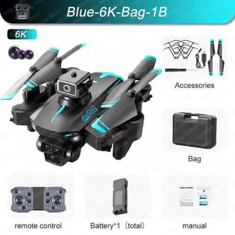 New KY605S RC Drone 8K Professinal With Three Camera Wide Angle.