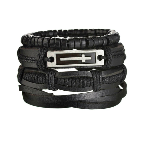 Mens Modern Multilayered Bracelet.