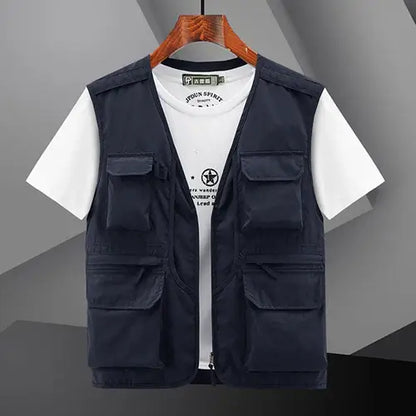 6XL Summer New Outdoor Vest Men Utility Tactical Multi-pocket Vest