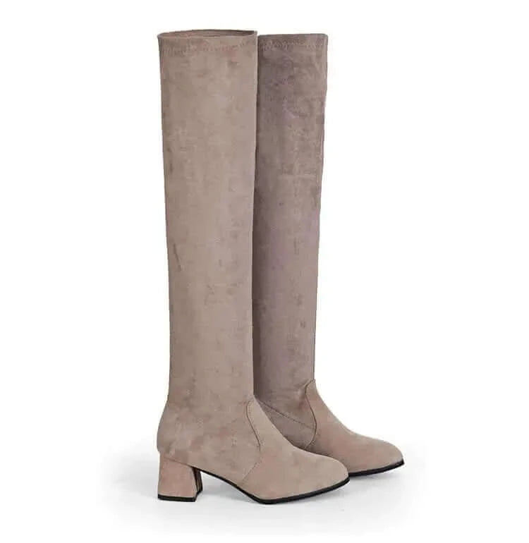 Chunky Over-the-Knee High Boots Woman Boots 2023 New Winter Women.