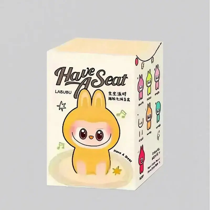 Cute 2abb Sit Party Series Surprise Blind Box Plush Vinyl Doll Replica Toy Keychain Collection Decoration Birthday Gift