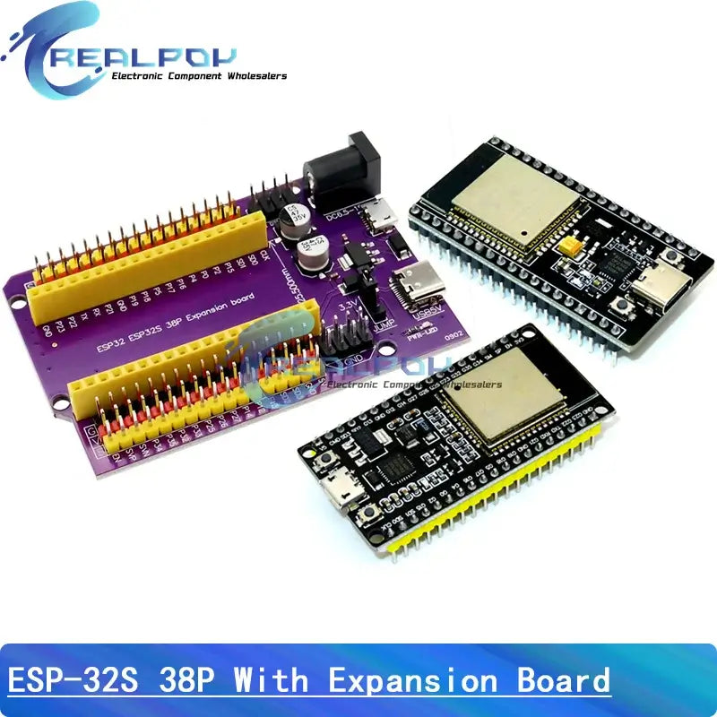 ESPWROOM32 Development Board TYPE-C / MICRO USB CP2102 WiFi+Bluetooth Dual Core ESP32-DevKitC-32 ESP-32S Expansion Board 38PINS