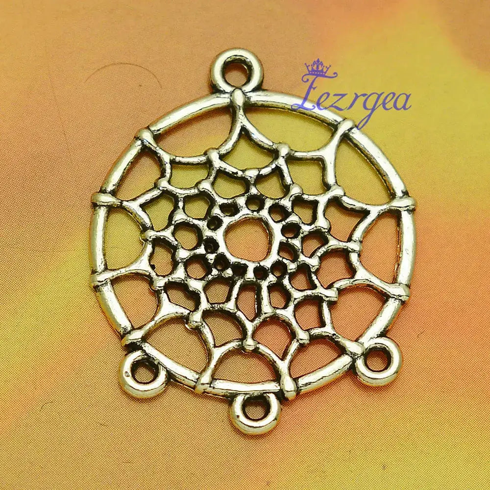 Dream Catcher Charms Dreamcatcher Connector Pendants For Diy Jewelry Making Materials Supplies Accessories