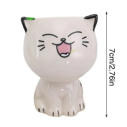 cat shaped succulent pot