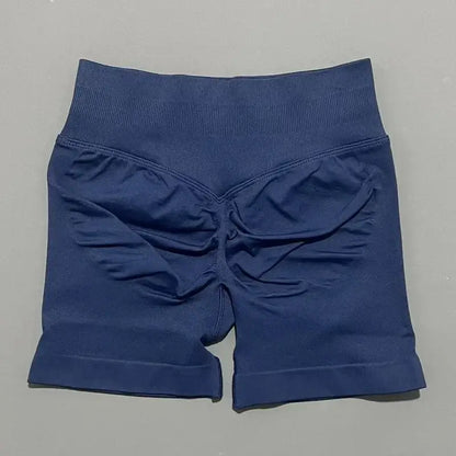 HISTELLO Women’s Seamless Scrunch Workout Shorts