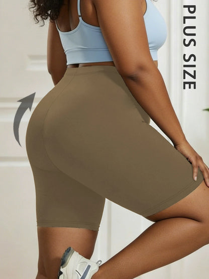Plus Size Women’s Biker Shorts – Super Soft, High-Stretch, No See-Through | Workout, Yoga &amp; Casual | 1XL–4XL