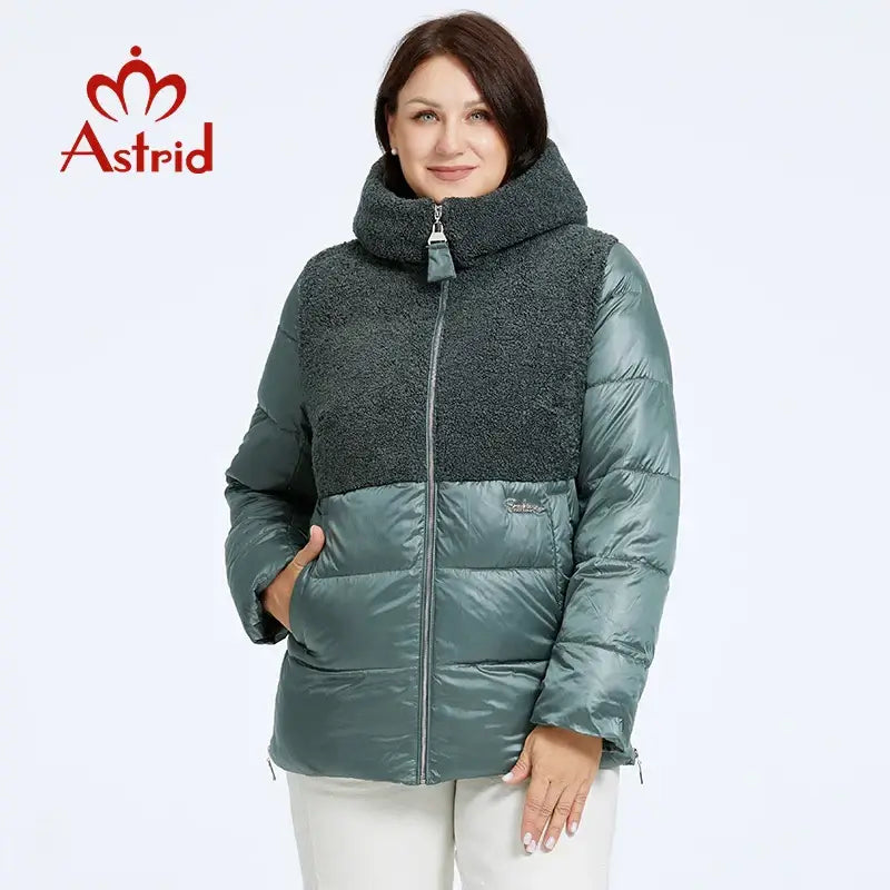 Astrid 2023 Winter Women's Jacket Plus Size Parkas Women Clothing Faux.