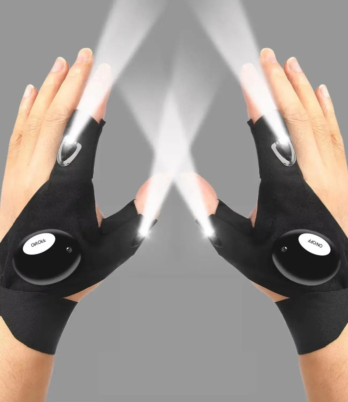 LED Fingerless Gloves for Fishing and Nighttime Tasks