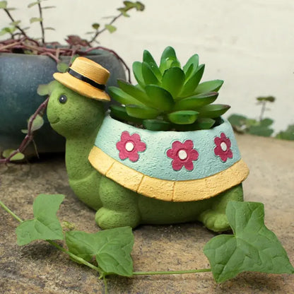 turtle succulent planter