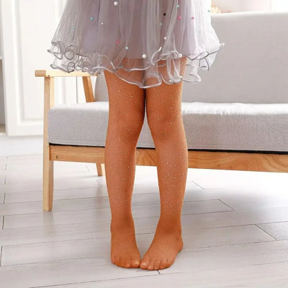 Fishing Net Stockings for Baby Girls Cute Large Bow Lolita Pantyhose Fad Sexy Black Hollow Mesh Nylon Tights Children&