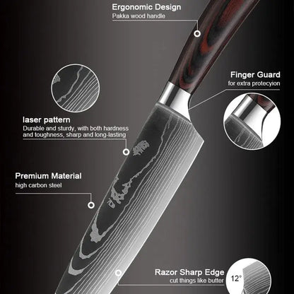 Stainless Steel Kitchen Knife, Multiple Styles