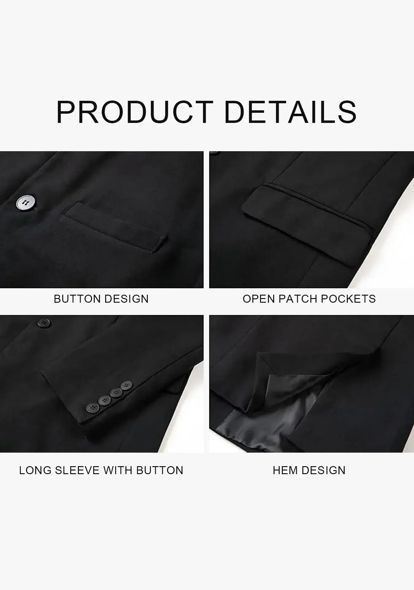 Mens Casual Suit Blazer Jackets Stand Collar Lightweight Business Dress Sport Coats