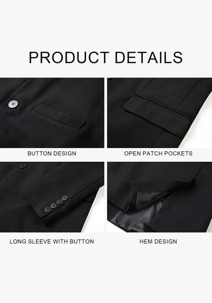 Mens Casual Suit Blazer Jackets Stand Collar Lightweight Business Dress Sport Coats