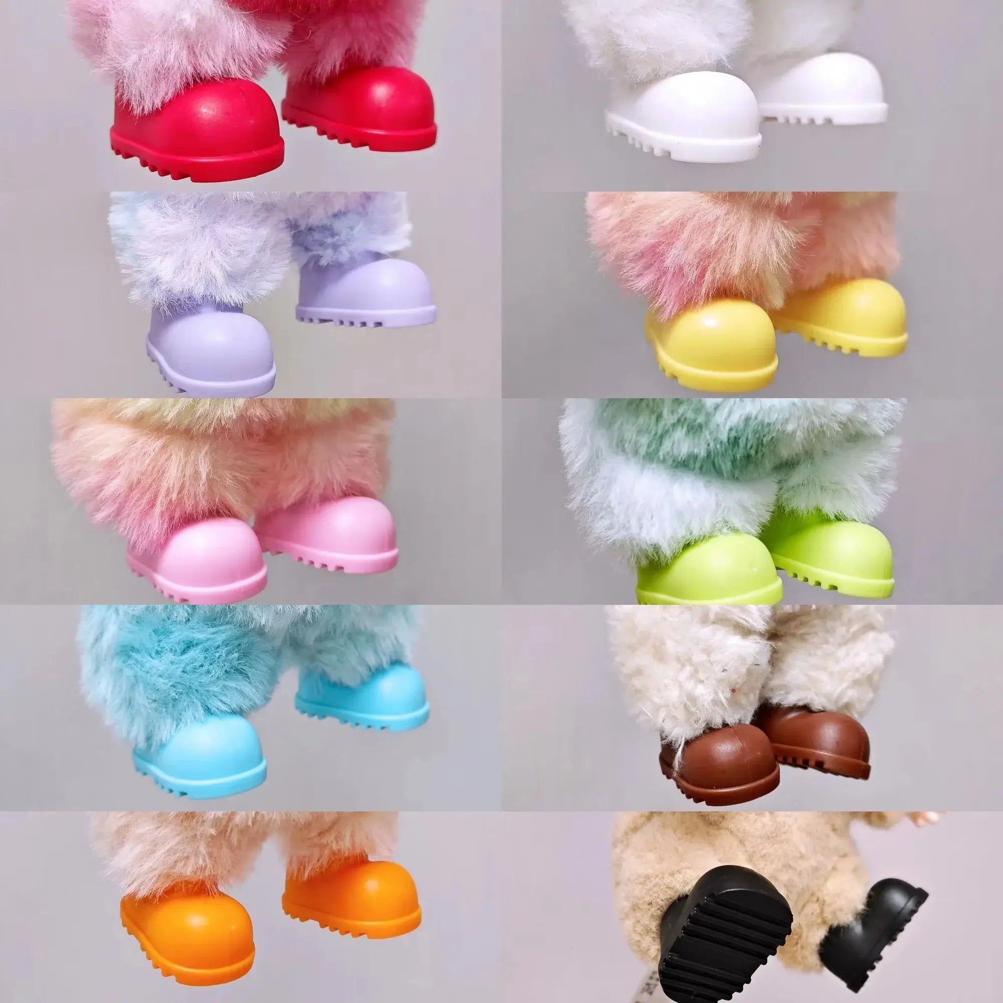 Labubu Doll Rain Boots Labubu I II III Idol Dolls Colorful Shoes and Headphones Multicolor Big Bow LabubusAccessories DIY Gifts