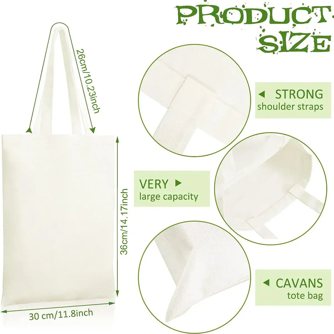 Reusable Canvas Tote Bags - Eco-Friendly DIY Gifts