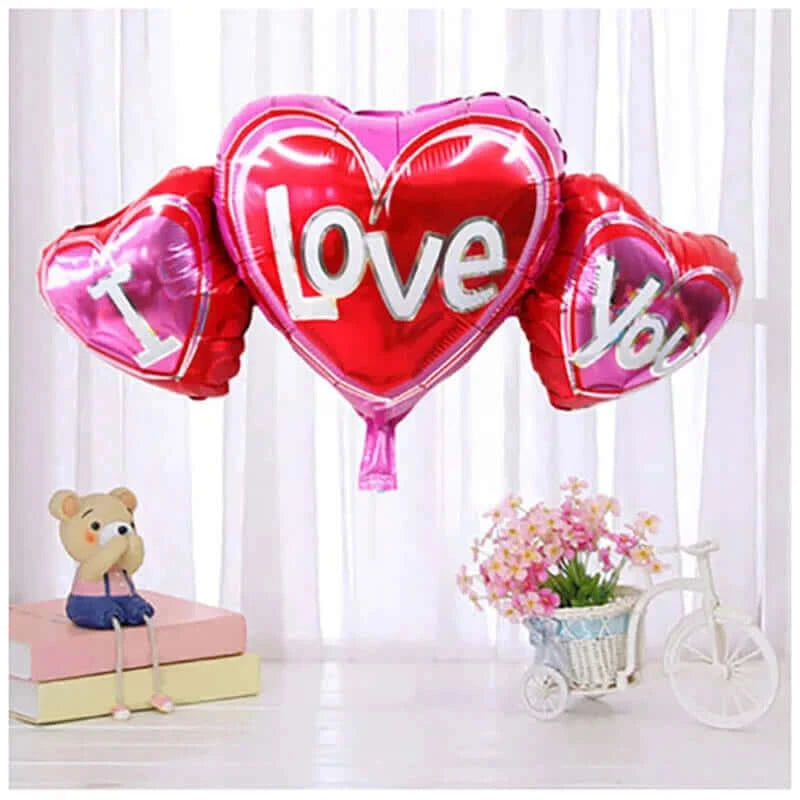 I Love You Kiss Me Lips Love Foil Balloon For Valentines Day Decoration Wedding Anniversary Inflatable Balloon Birthday Gifts