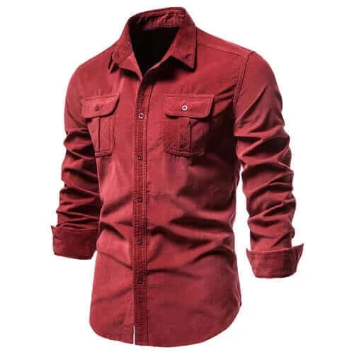 New Shirts Men Long Sleeve Casual Cotton Shirt High Quality Solid