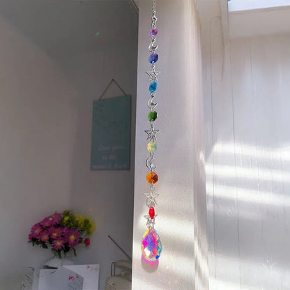 Crystal Wind Chime Rainbow Maker Sun Catcher Dream Catcher Pendant Home Garden Decor Wind Chime, Holiday, Festival, Home Decor,