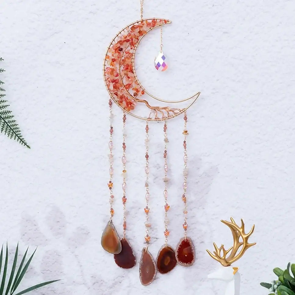 purple crystal dream catchers