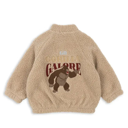 2025 KS Brand Winter Baby Boys Lambswool Jackets Cartoon Dinosaur Anchor Coats Kids Clothes Girls Cherry Jacket Beetle Outerwear