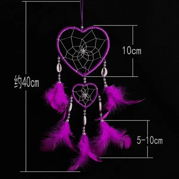 Dream Catcher Wall Decor Boho Feather Hanging Ornament Home Decoration Craft Gift for Bedroom Living Room Balcony Outdoor Car