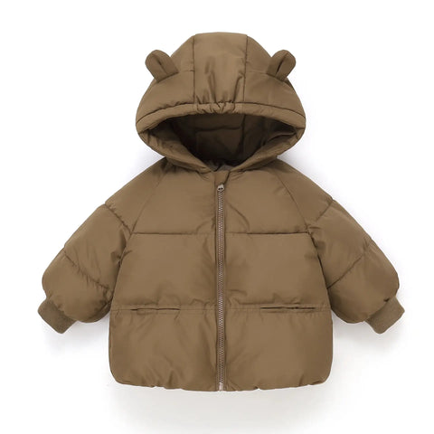 Autumn Winter Kid Thicken Fashion Cotton Coat Boy Children Solid