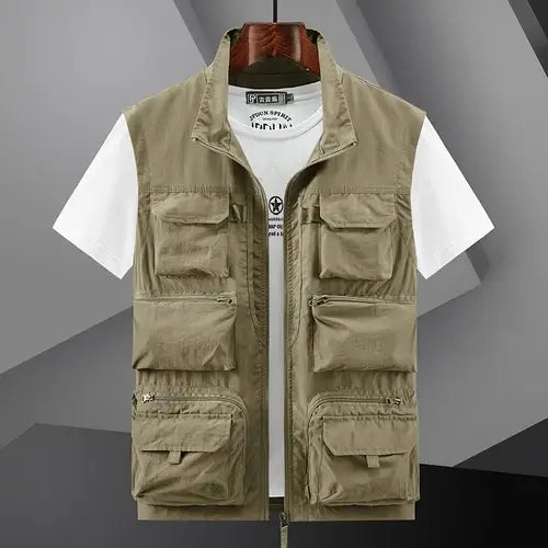 Men Summer New Outdoor Vest 6XL Utility Tactical Multi-pocket Vest