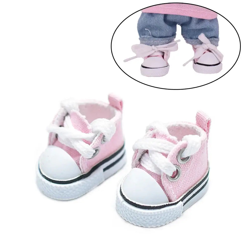 Labubu 17cm Doll Shoes - Fashion Canvas Accessories