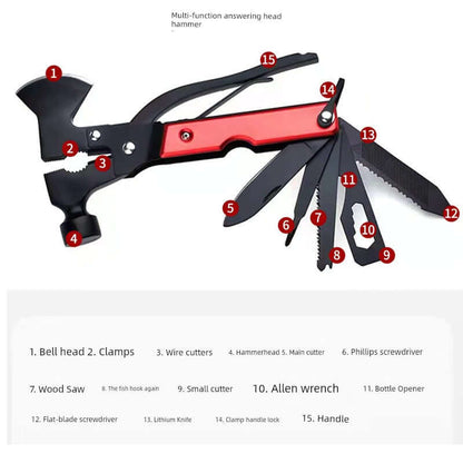 Outdoor Multifunctional Survival Equipment Set Wild Adventure Survival Tools Camping Self-Defense Emergency Supplies First Aid Kit