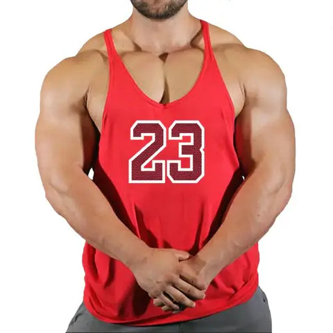 Sport Brand Vest Muscle Gym Mens Back Tank Top Sleeveless Stringer.