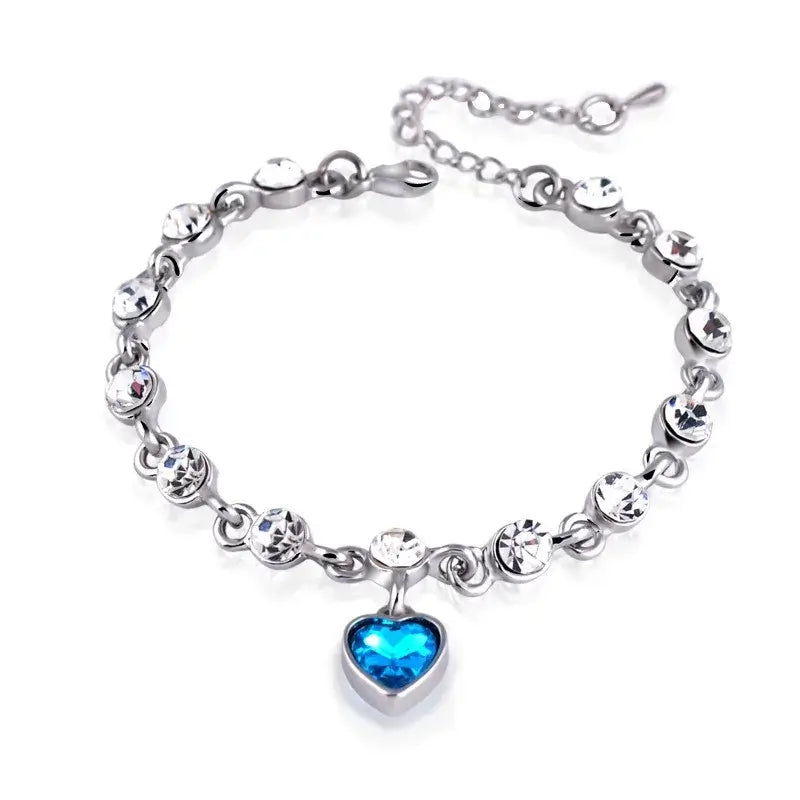 Zhenrong Foreign Trade Hot-selling Fashion High-quality Crystal Romantic Love Bracelet Women&