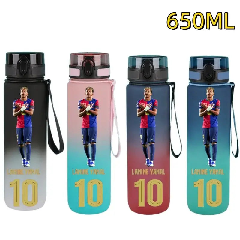 650 ml Football-Themed Flip-Top Water Bottle
