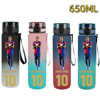 650 ml Football-Themed Flip-Top Water Bottle