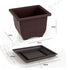 Training Pots With Tray Plastic Bonsai Plants Pot Square For Flower