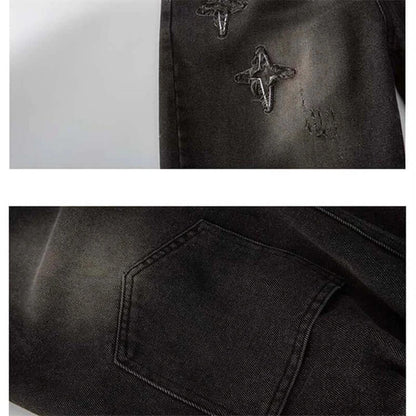 2025 Summer New Arrival Fashion Boys Denim Shorts with Star Pattern Children&