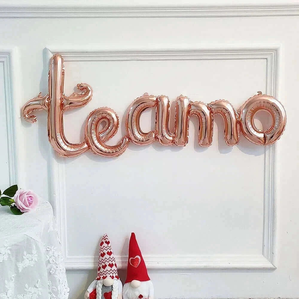 Happy Valentine’s Day Love Red Heart Bear Foil Balloons Wedding Anniversary Party Supplies Birthday Gift Home Outdoor Decoration