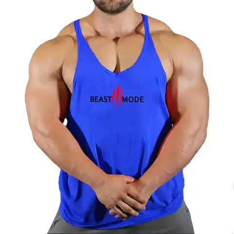 Brand Vest Muscle Fashion Gym Mens Back Tank Top Sleeveless Stringer.