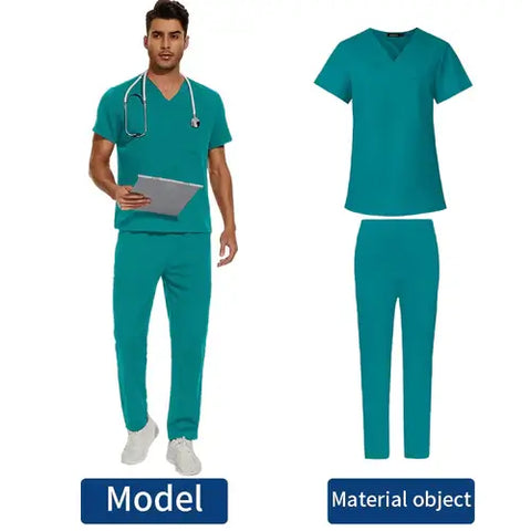 Men's Scrubs Medical Uniform Lab Set Male Wholesale Clinic Hospital.